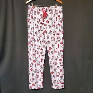 Hello Kitty Sleepwear Pants Apple Teacher Spring Pj Bottoms NWOT